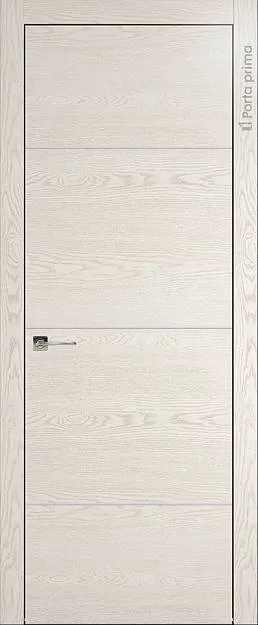 Межкомнатная дверь Tivoli Г-3, цвет - Белый ясень (nano-flex), Без стекла (ДГ)