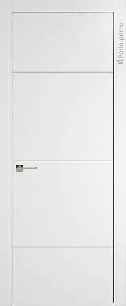 Межкомнатная дверь Tivoli Г-3, цвет - Белый ST, Без стекла (ДГ)