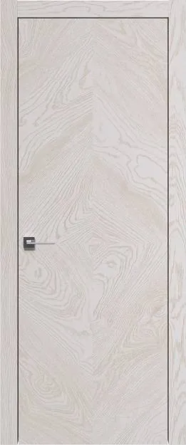 Межкомнатная дверь Tivoli К-1, цвет - Белый ясень (nano-flex), Без стекла (ДГ)