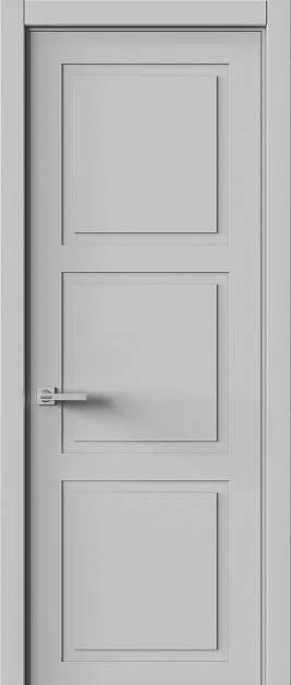 Межкомнатная дверь Tivoli Л-5, цвет - Серая эмаль (RAL 7047), Без стекла (ДГ)