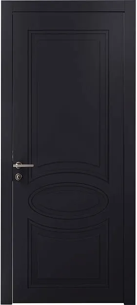 Межкомнатная дверь Florencia Neo Classic, цвет - Черная эмаль (RAL 9004), Без стекла (ДГ)