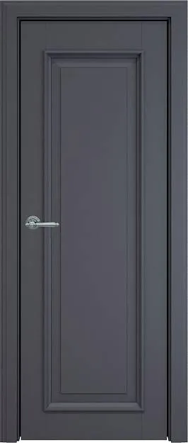 Межкомнатная дверь Domenica LUX, цвет - Графитово-серая эмаль (RAL 7024), Без стекла (ДГ)