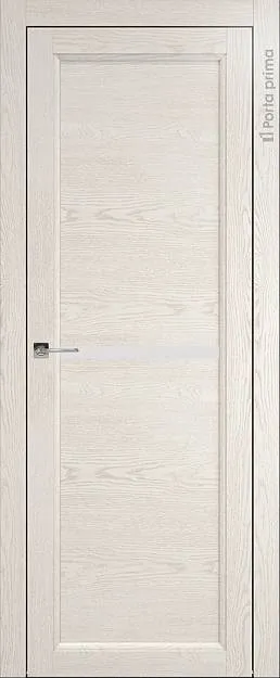 Межкомнатная дверь Sorrento-R А3, цвет - Белый ясень (nano-flex), Без стекла (ДГ)