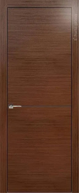 Межкомнатная дверь Tivoli Б-2, цвет - Темный орех, Без стекла (ДГ)
