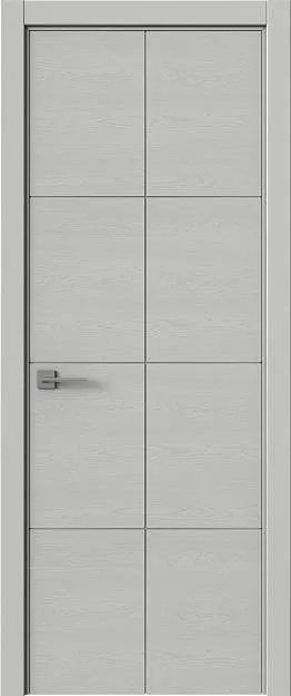 Межкомнатная дверь Tivoli Л-2, цвет - Серая эмаль по шпону (RAL 7047), Без стекла (ДГ)