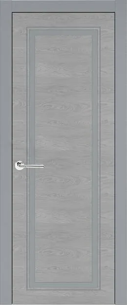 Межкомнатная дверь Domenica Neo Classic, цвет - Серебристо-серая эмаль по шпону (RAL 7045), Без стекла (ДГ)