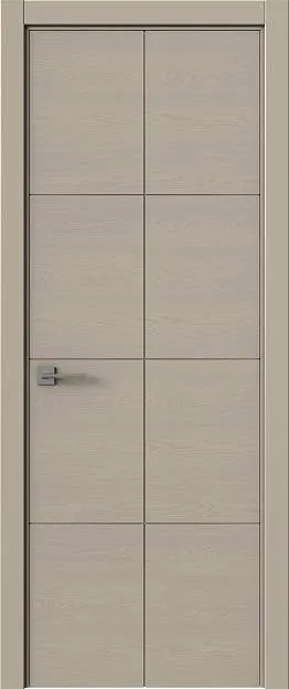 Межкомнатная дверь Tivoli Л-2, цвет - Серо-оливковая эмаль по шпону (RAL 7032), Без стекла (ДГ)