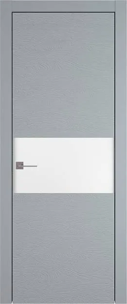 Межкомнатная дверь Tivoli Е-4, цвет - Серебристо-серая эмаль по шпону (RAL 7045), Без стекла (ДГ)