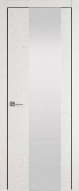 Межкомнатная дверь Tivoli Е-1, цвет - Бежевая эмаль по шпону (RAL 9010), Со стеклом (ДО)