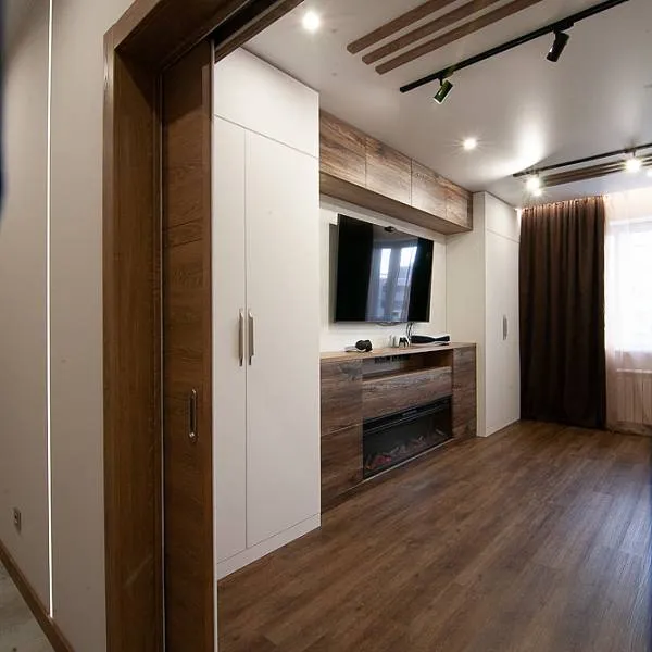 Интерьер квартиры в современном стиле минимализм с элементами эко-дизайна - фото 12
