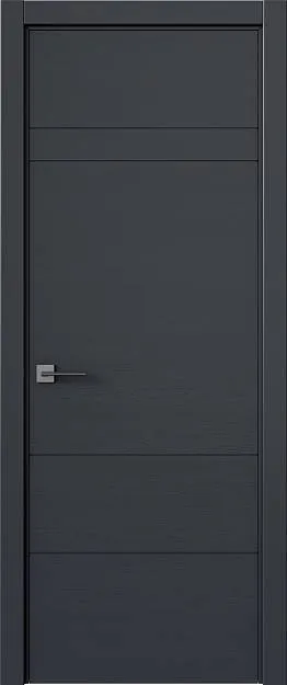 Межкомнатная дверь Tivoli К-2, цвет - Графитово-серая эмаль по шпону (RAL 7024), Без стекла (ДГ)