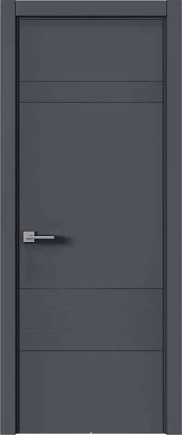Межкомнатная дверь Tivoli К-2, цвет - Графитово-серая эмаль-эмаль по шпону (RAL 7024), Без стекла (ДГ)