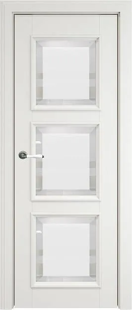 Межкомнатная дверь Milano LUX, цвет - Белая эмаль (RAL 9003), Со стеклом (ДО)