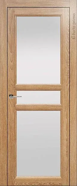 Межкомнатная дверь Sorrento-R Е2, цвет - Дуб капучино, Со стеклом (ДО)
