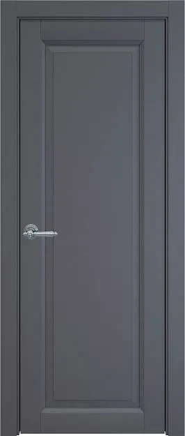 Межкомнатная дверь Domenica, цвет - Графитово-серая эмаль (RAL 7024), Без стекла (ДГ)