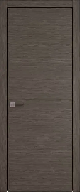 Межкомнатная дверь Tivoli Б-3, цвет - Дуб графит, Без стекла (ДГ)