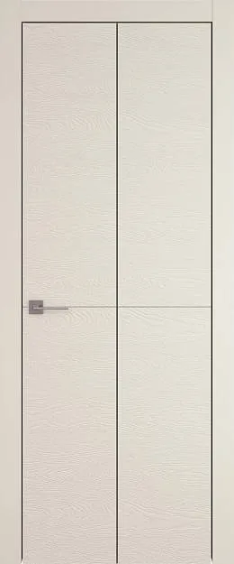 Межкомнатная дверь Tivoli Б-2 Книжка, цвет - Жемчужная эмаль по шпону (RAL 1013), Без стекла (ДГ)