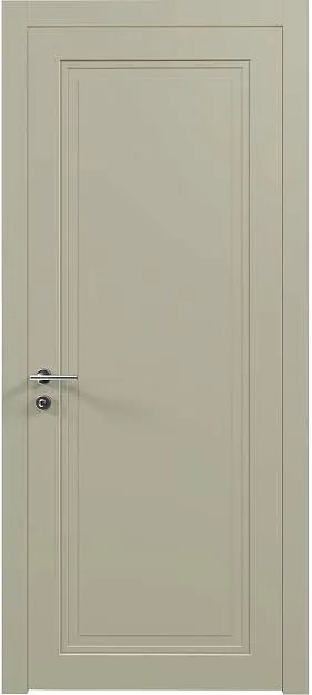 Межкомнатная дверь Domenica Neo Classic, цвет - Серо-оливковая эмаль (RAL 7032), Без стекла (ДГ)