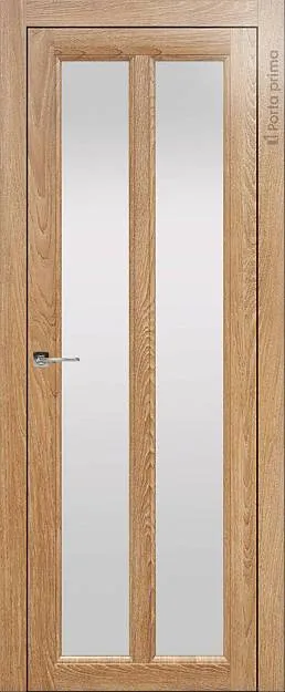 Межкомнатная дверь Sorrento-R Д4, цвет - Дуб капучино, Со стеклом (ДО)