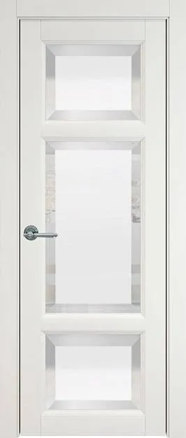 Межкомнатная дверь Siena, цвет - Бежевая эмаль (RAL 9010), Со стеклом (ДО)