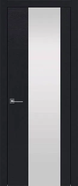 Межкомнатная дверь Tivoli Е-1, цвет - Черная эмаль по шпону (RAL 9004), Со стеклом (ДО)