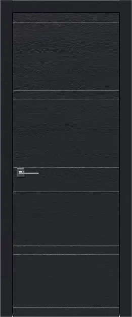 Межкомнатная дверь Tivoli Е-2, цвет - Черная эмаль по шпону (RAL 9004), Без стекла (ДГ)