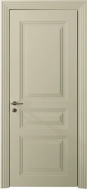 Межкомнатная дверь Imperia-R Neo Classic Scalino, цвет - Серо-оливковая эмаль (RAL 7032), Без стекла (ДГ)
