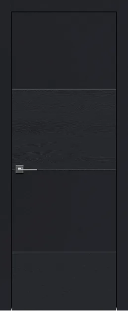 Межкомнатная дверь Tivoli Г-2, цвет - Черная эмаль-эмаль по шпону (RAL 9004), Без стекла (ДГ)