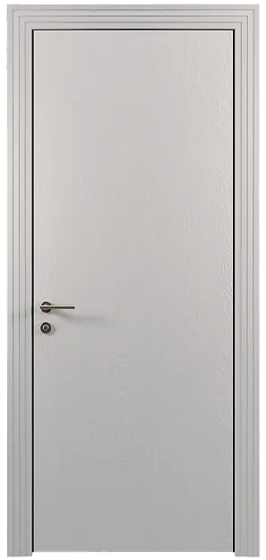 Межкомнатная дверь Tivoli А-1, цвет - Серая эмаль по шпону (RAL 7047), Без стекла (ДГ)