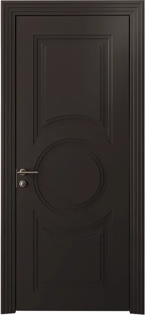 Межкомнатная дверь Ravenna Neo Classic Scalino, цвет - Чёрный Базальт эмаль (RAL 040-30-05), Без стекла (ДГ)