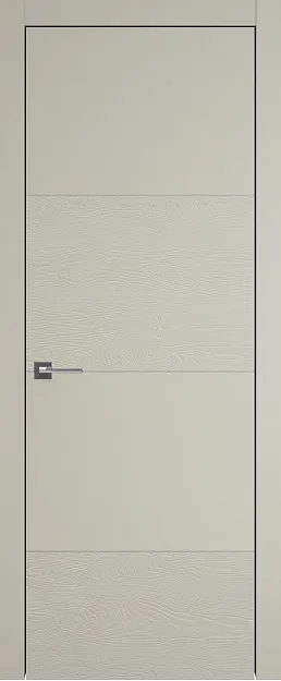 Межкомнатная дверь Tivoli Г-2, цвет - Серо-оливковая эмаль-эмаль по шпону (RAL 7032), Без стекла (ДГ)