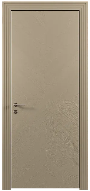 Межкомнатная дверь Tivoli И-1, цвет - Серое Льняное волокно эмаль по шпону (RAL 075-70-10), Без стекла (ДГ)