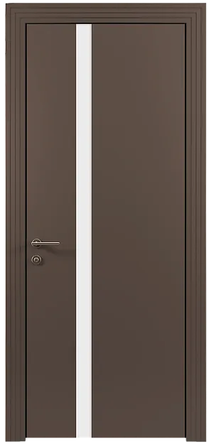 Межкомнатная дверь Tivoli Д-1, цвет - Коричневый Тик эмаль (RAL 050-50-10), Без стекла (ДГ)