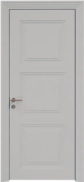 Межкомнатная дверь Millano Neo Classic Scalino, цвет - Серая эмаль по шпону (RAL 7047), Без стекла (ДГ)