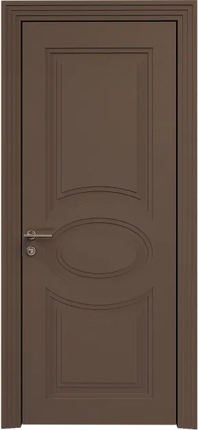 Межкомнатная дверь Florencia Neo Classic Scalino, цвет - Коричневый Тик эмаль по шпону (RAL 050-50-10), Без стекла (ДГ)