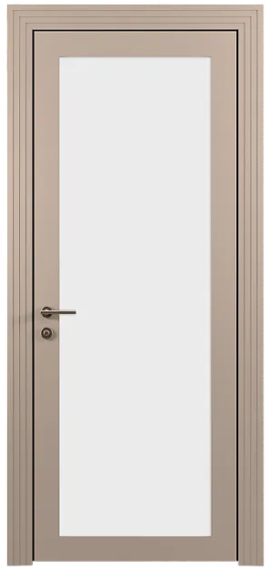Межкомнатная дверь Tivoli З-1, цвет - Бежевое Ядро Миндаля эмаль (RAL 070-85-05), Со стеклом (ДО)