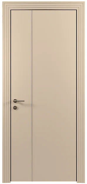 Межкомнатная дверь Tivoli В-1, цвет - Бежевый Мел эмаль (RAL 075-80-10), Без стекла (ДГ)