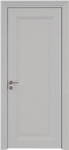 Межкомнатная дверь Domenica Neo Classic Scalino, цвет - Серая эмаль по шпону (RAL 7047), Без стекла (ДГ)