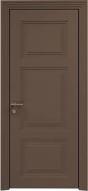 Межкомнатная дверь Siena Neo Classic Scalino, цвет - Коричневый Тик эмаль по шпону (RAL 050-50-10), Без стекла (ДГ)