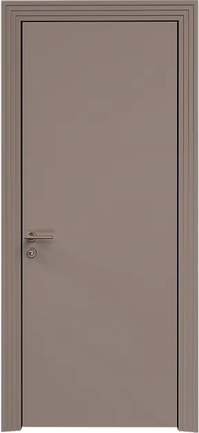 Межкомнатная дверь Tivoli А-1, цвет - Теплый Серый эмаль (RAL 040-60-05), Без стекла (ДГ)