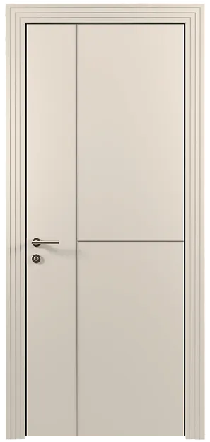 Межкомнатная дверь Tivoli Г-1, цвет - Бежевая эмаль (RAL 9010), Без стекла (ДГ)