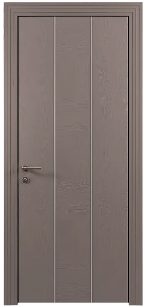 Межкомнатная дверь Tivoli Б-1, цвет - Серая стяжка эмаль по шпону (RAL 060-60-05), Без стекла (ДГ)