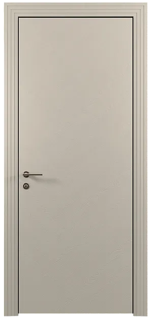 Межкомнатная дверь Tivoli Л-1, цвет - Жемчужная эмаль по шпону (RAL 1013), Без стекла (ДГ)
