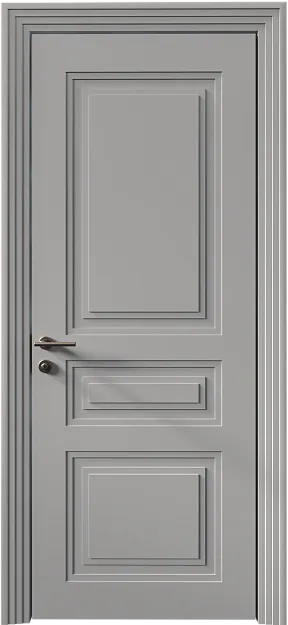 Межкомнатная дверь Imperia-R Neo Classic Scalino, цвет - Серая эмаль (RAL 7047), Без стекла (ДГ)