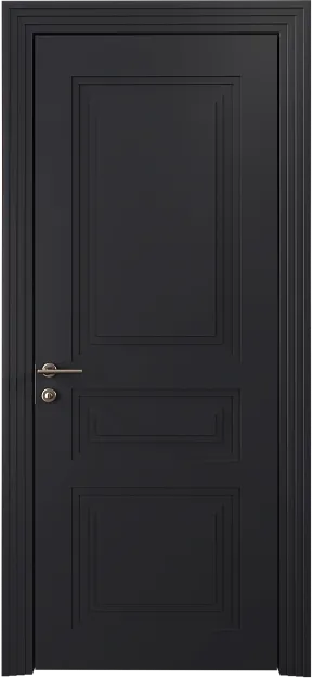 Межкомнатная дверь Imperia-R Neo Classic Scalino, цвет - Черная эмаль (RAL 9004), Без стекла (ДГ)
