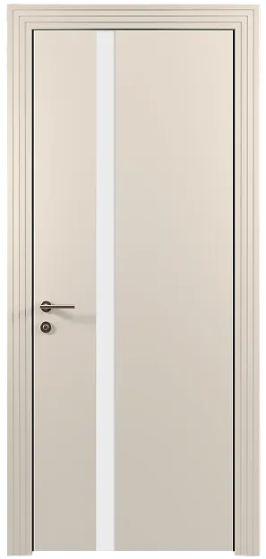 Межкомнатная дверь Tivoli Д-1, цвет - Бежевая эмаль (RAL 9010), Без стекла (ДГ)