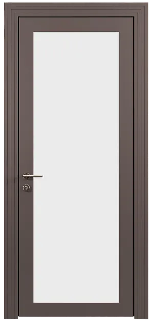 Межкомнатная дверь Tivoli З-1, цвет - Серо-Розовый мордовник эмаль (RAL 020-60-05), Со стеклом (ДО)