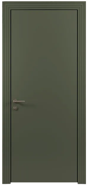 Межкомнатная дверь Tivoli А-1, цвет - Серый Мох эмаль (RAL 7003), Без стекла (ДГ)