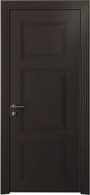Межкомнатная дверь Siena Neo Classic Scalino, цвет - Чёрный Базальт эмаль (RAL 040-30-05), Без стекла (ДГ)
