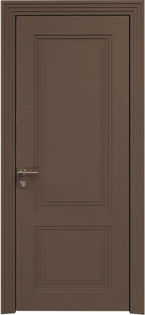 Межкомнатная дверь Dinastia Neo Classic Scalino, цвет - Коричневый Тик эмаль по шпону (RAL 050-50-10), Без стекла (ДГ)